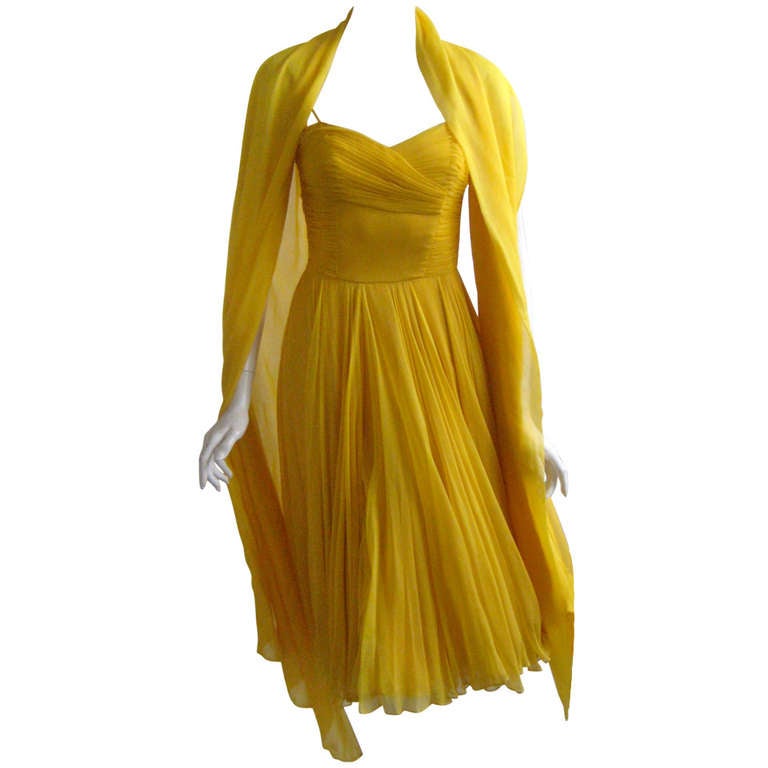 Leaves of Grass, New York Parure Italian silk chiffon dress