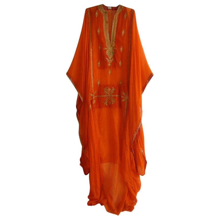 Early 20th Century Bahrain Island Silk Caftan