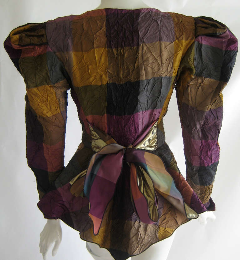 1970s Holly's Harp Nymph Label Peplum Jacket For Sale 1
