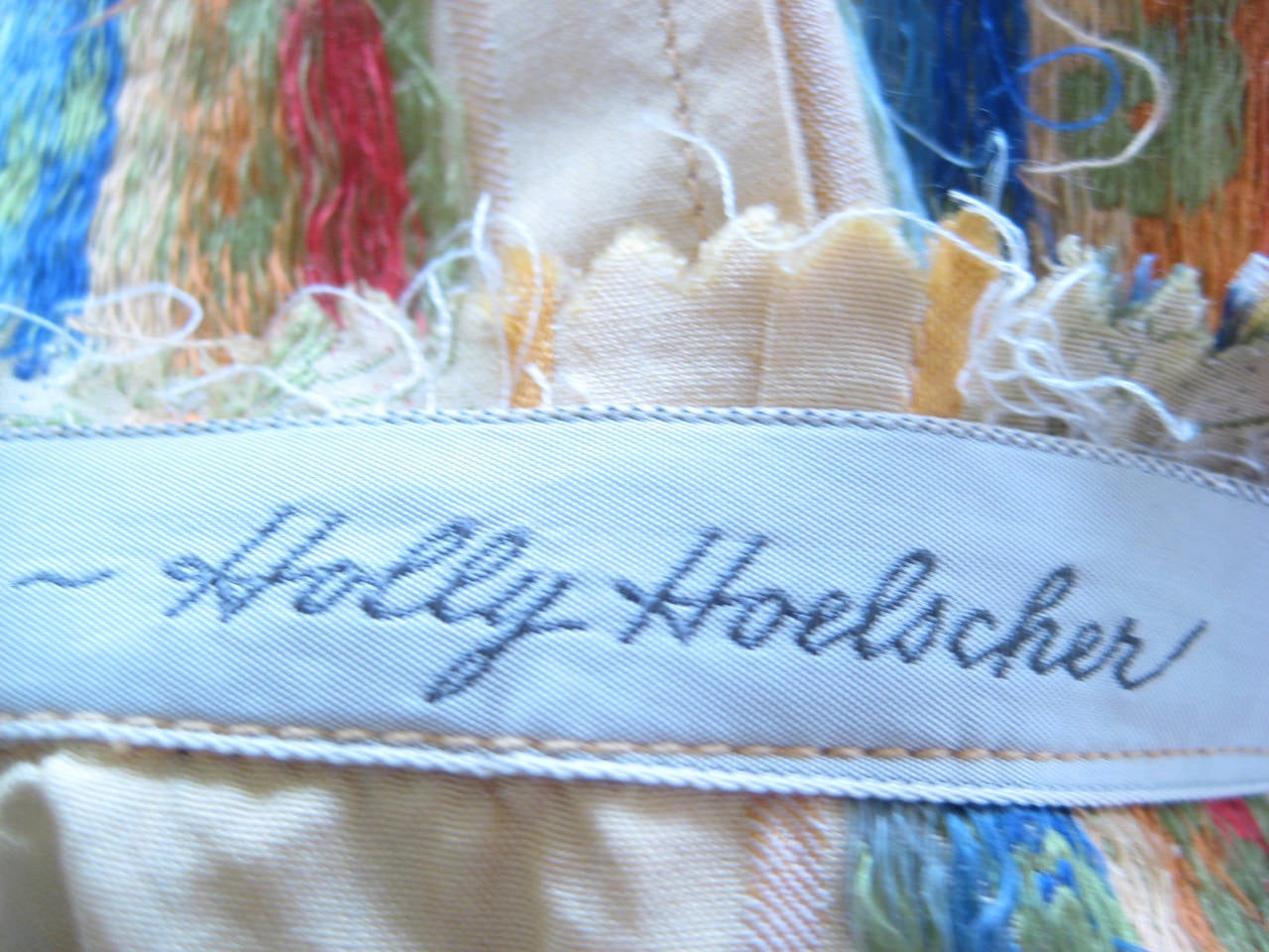 1950s Holly Hoelscher Pale Yellow Silk California Shirt Dress For Sale 4
