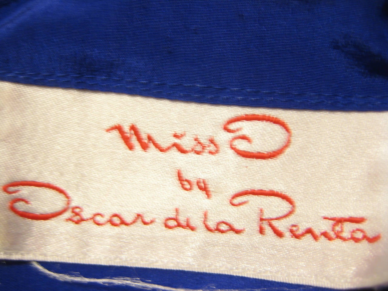 1960s Oscar De La Renta Silk Blouse For Sale 2