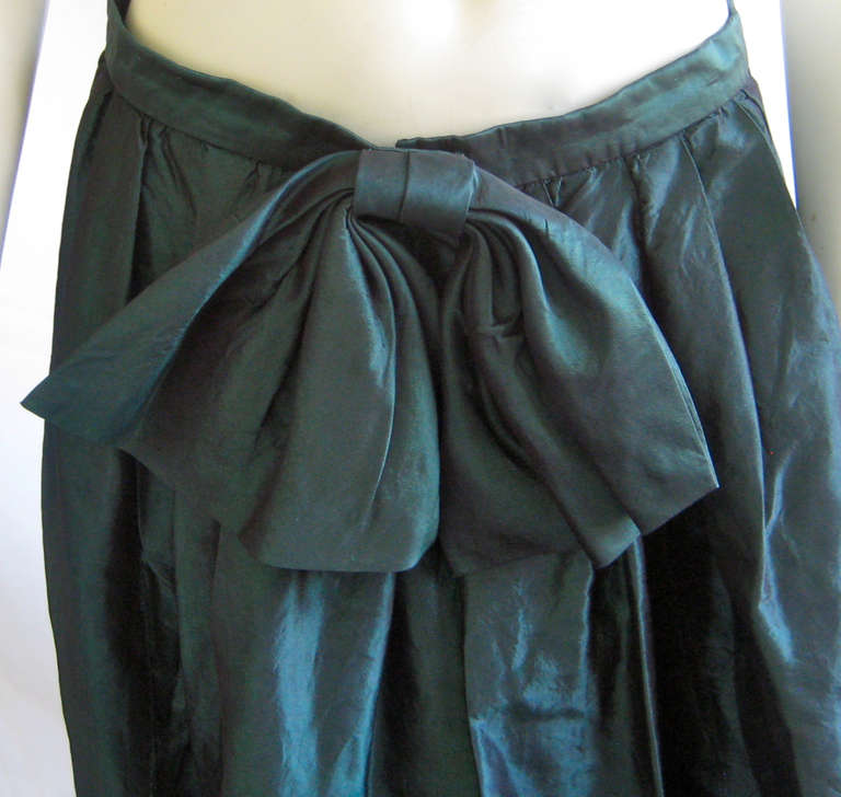 Women's 1980s Christian Dior Robes Du Soir Silk Taffeta Ball Skirt For Sale
