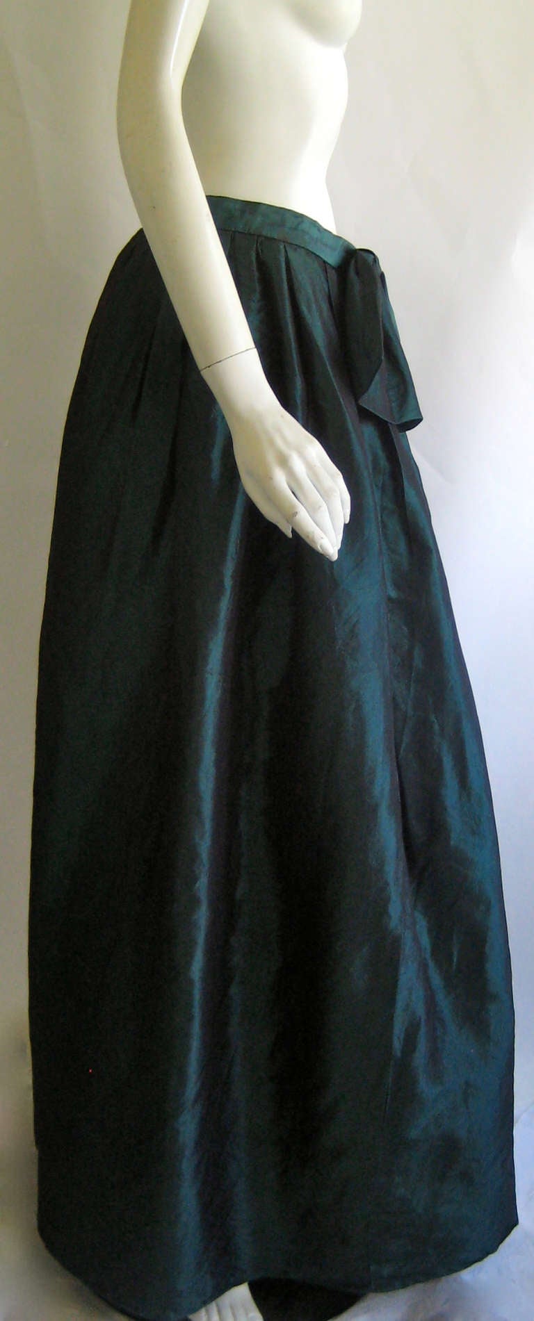 1980s Christian Dior Robes Du Soir Silk Taffeta Ball Skirt For Sale 1
