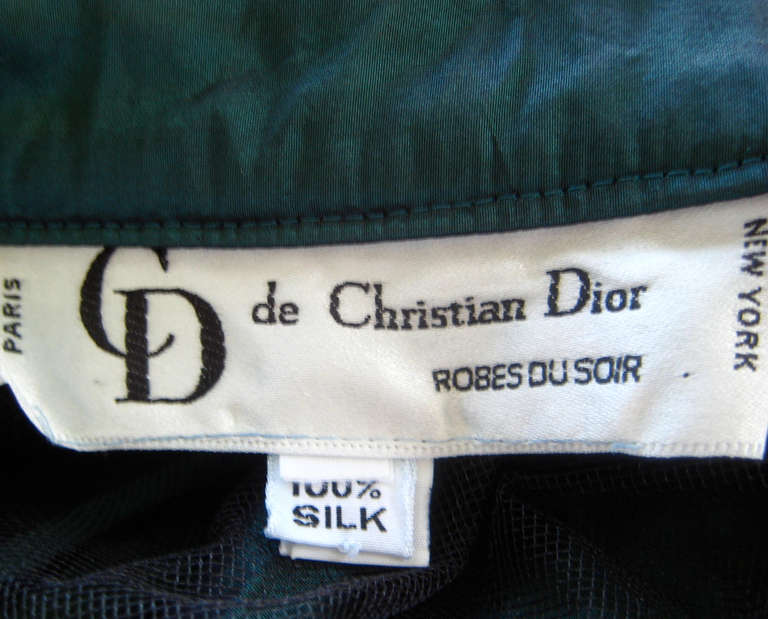 1980s Christian Dior Robes Du Soir Silk Taffeta Ball Skirt For Sale 3