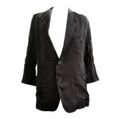 Issey Miyake Black Crinkle Jacket