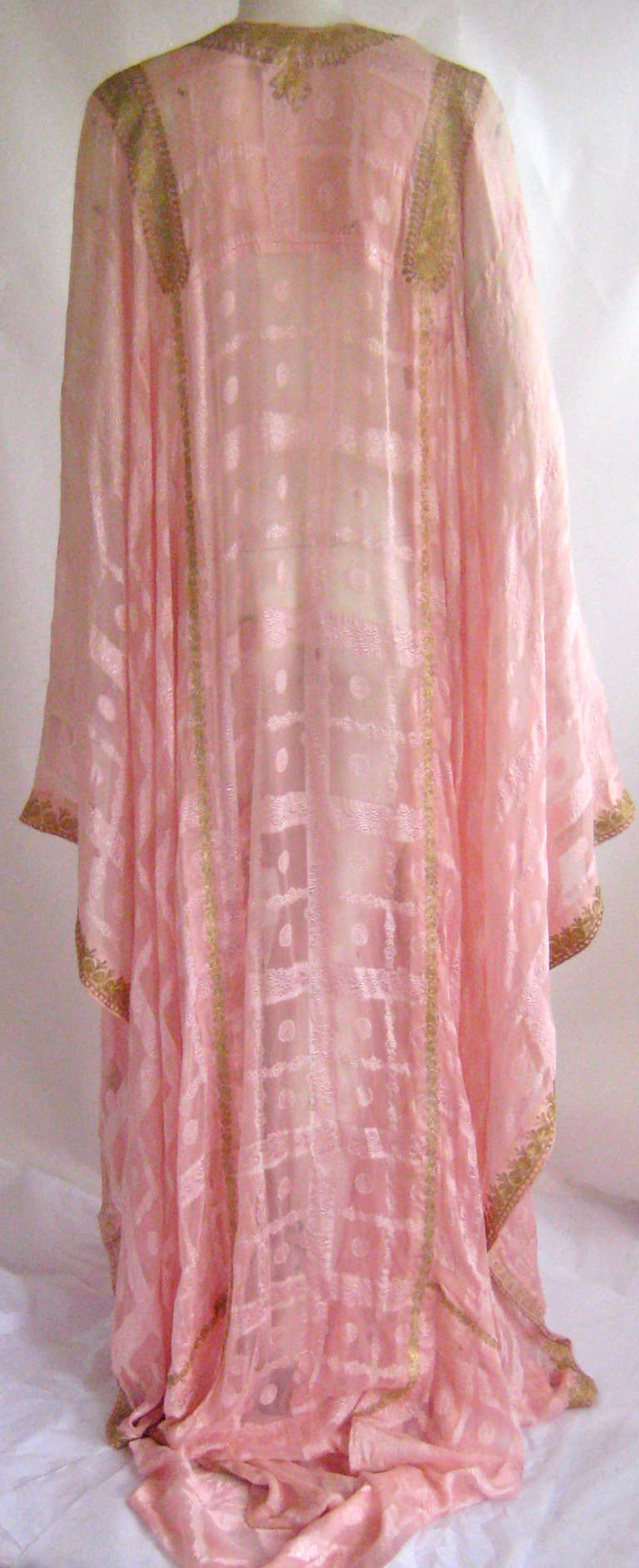 Art Deco Silk And Brocade Caftan 2