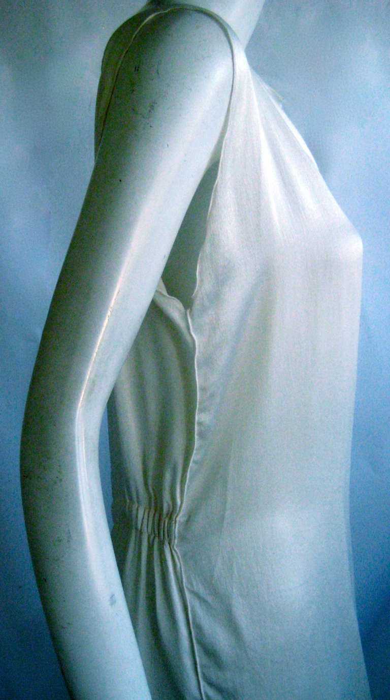 Zoran White Silk Tunic Dress In Excellent Condition For Sale In Chicago, IL