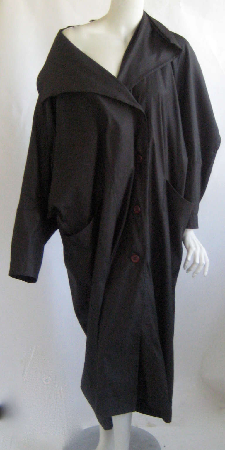 1980s Issey Miyake Great Coat In Excellent Condition For Sale In Chicago, IL