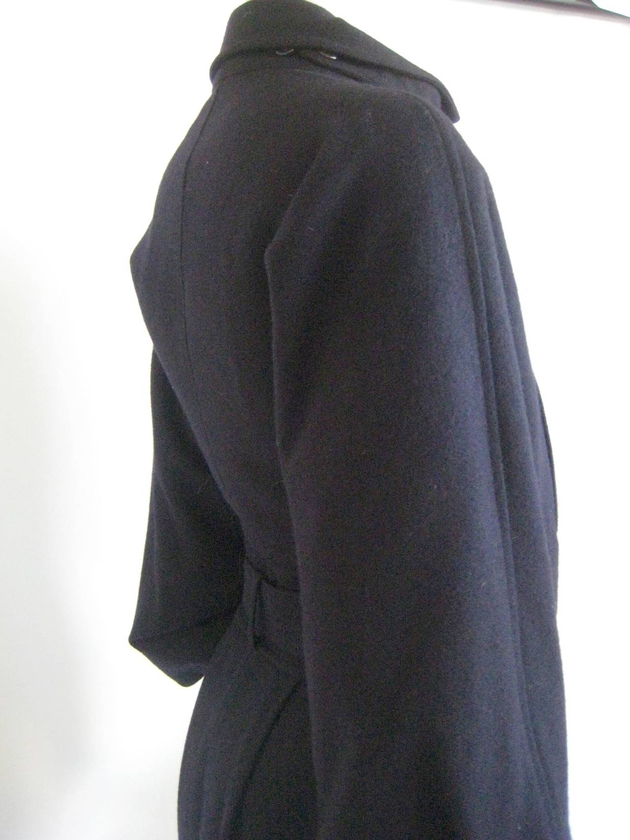 Women's 1989 Comme Des Garcons Black Wool Crochet Skirt Suit