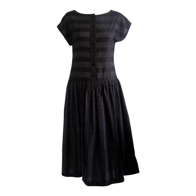 1980s Geoffrey Beene Little Black Dress For Sale