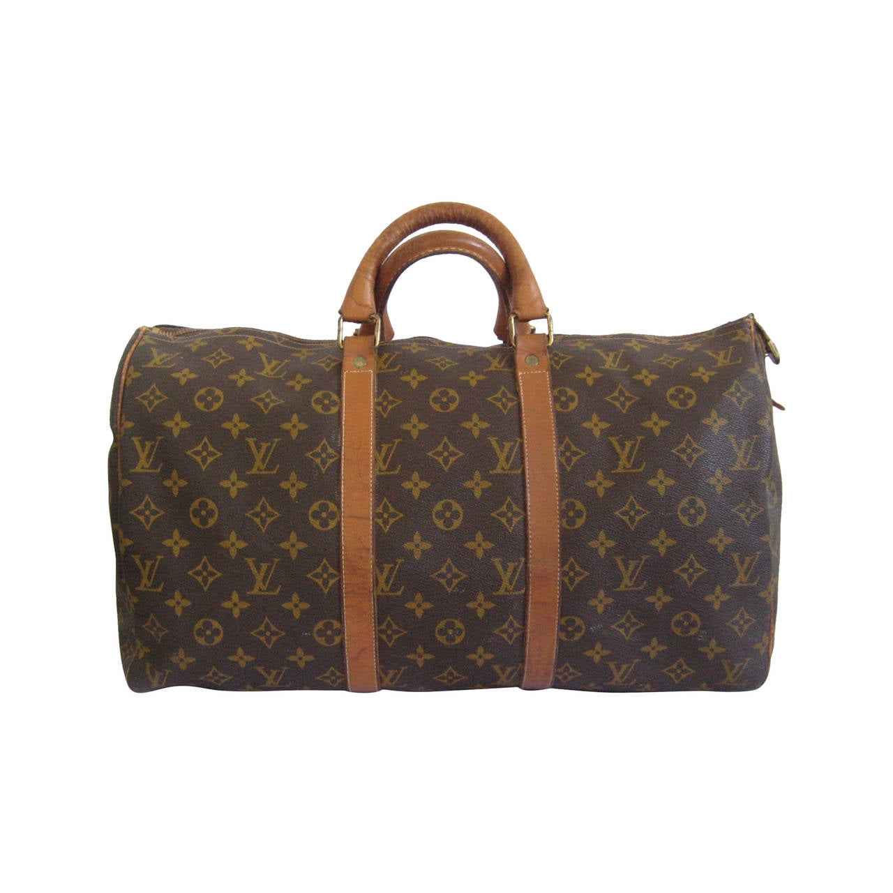 Louis Vuitton Damier Graphite Keepall Bandouliere 55 Duffle with Strap 9lk822s