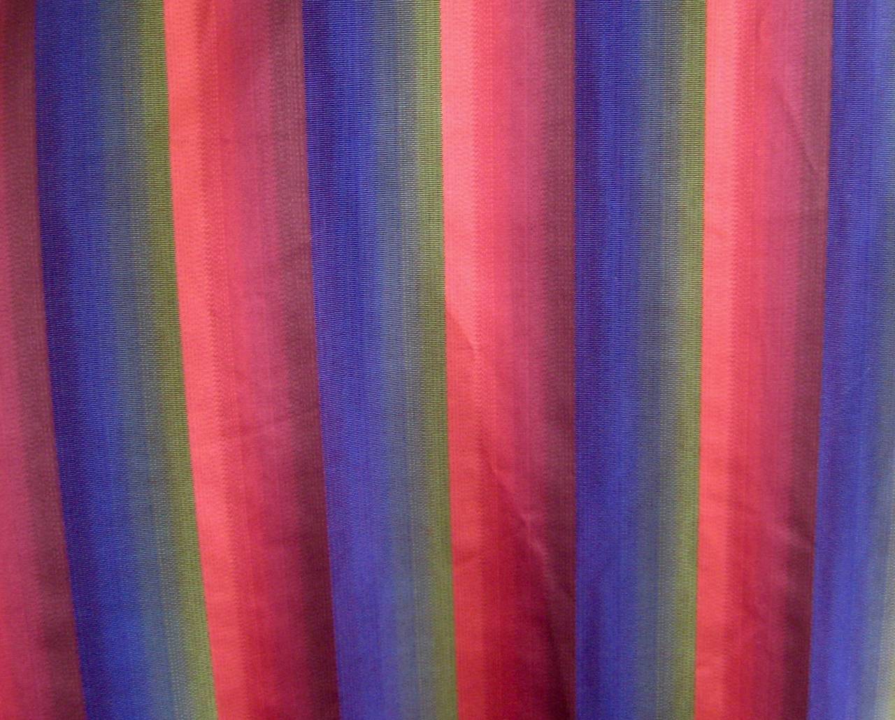 Vintage Romeo Gigli Striped Silk Cocoon Coat 3