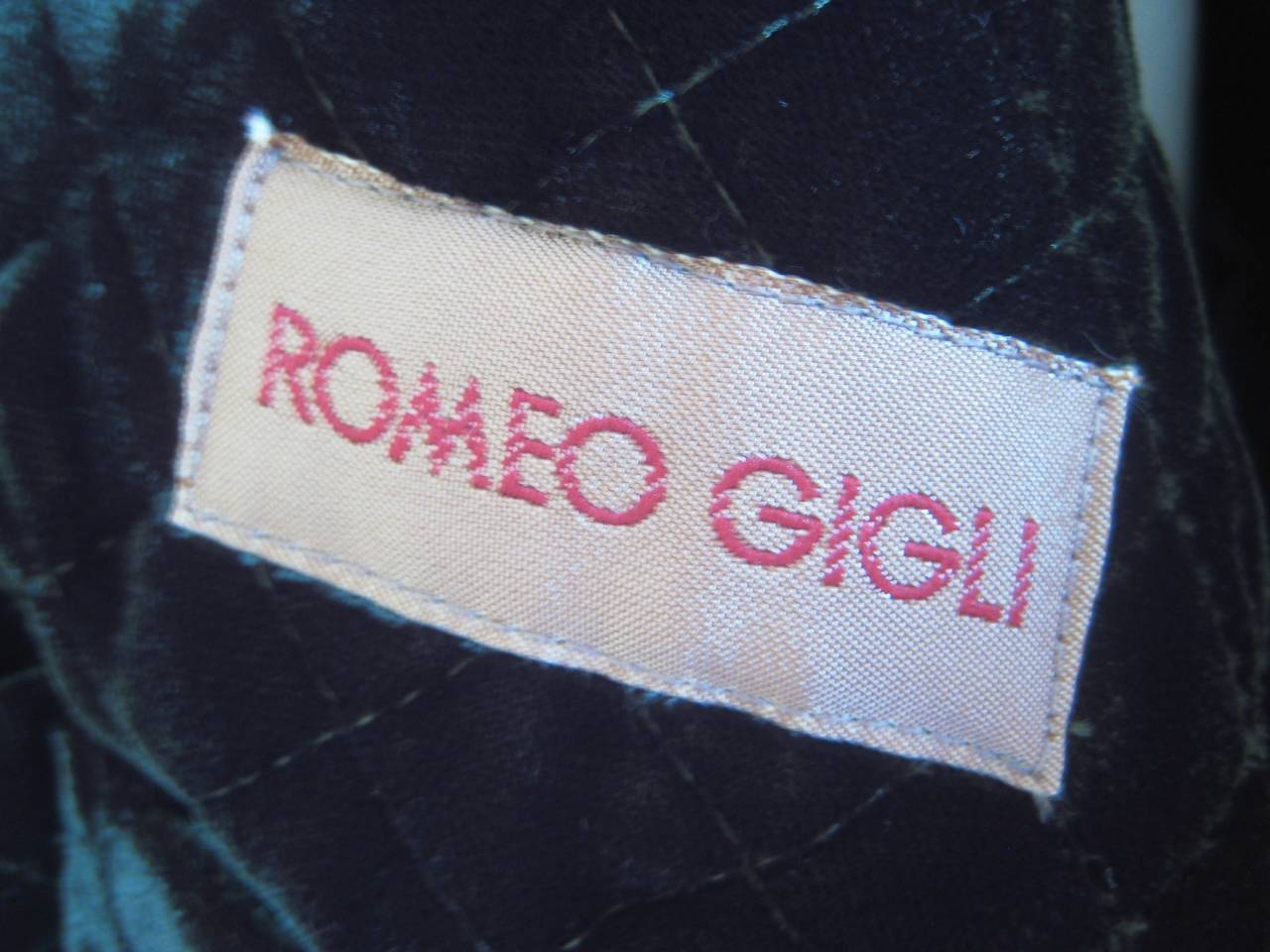 Vintage Romeo Gigli Striped Silk Cocoon Coat 4