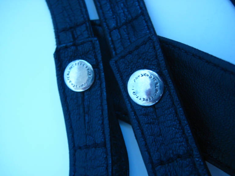 1970s Elsa Peretti For Halston Sterling Horseshoe Buckle with 4 Belts 1