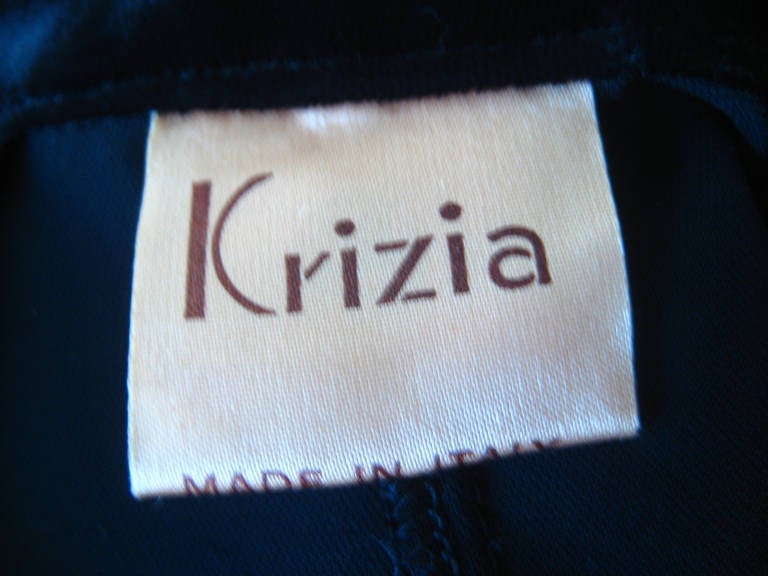 1980s Krizia Velvet Harem Pants For Sale 1