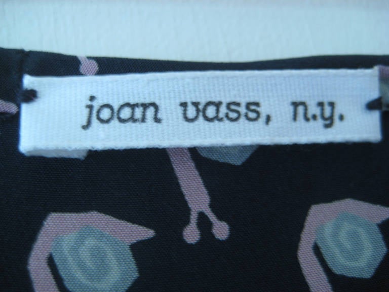 1980s Joan Vass Silk Snail Dress For Sale 1