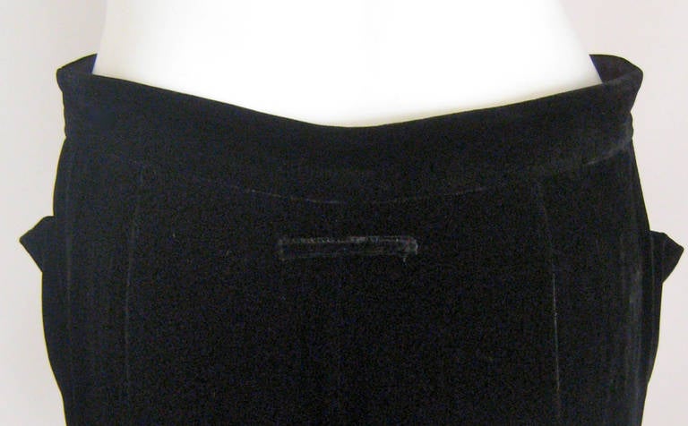 Women's Jean Paul Gaultier Wide Leg Silk Velvet Pants For Sale