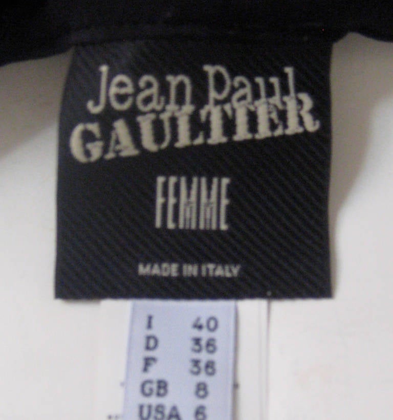 Jean Paul Gaultier Wide Leg Silk Velvet Pants For Sale 1