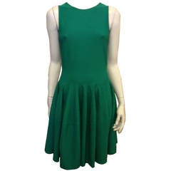 Alexander McQueen Green Elastic Dress