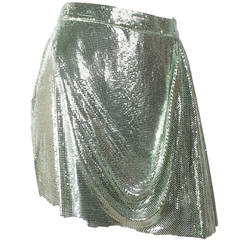 1994 Gianni Versace Couture Oroton Metal Mesh Skirt