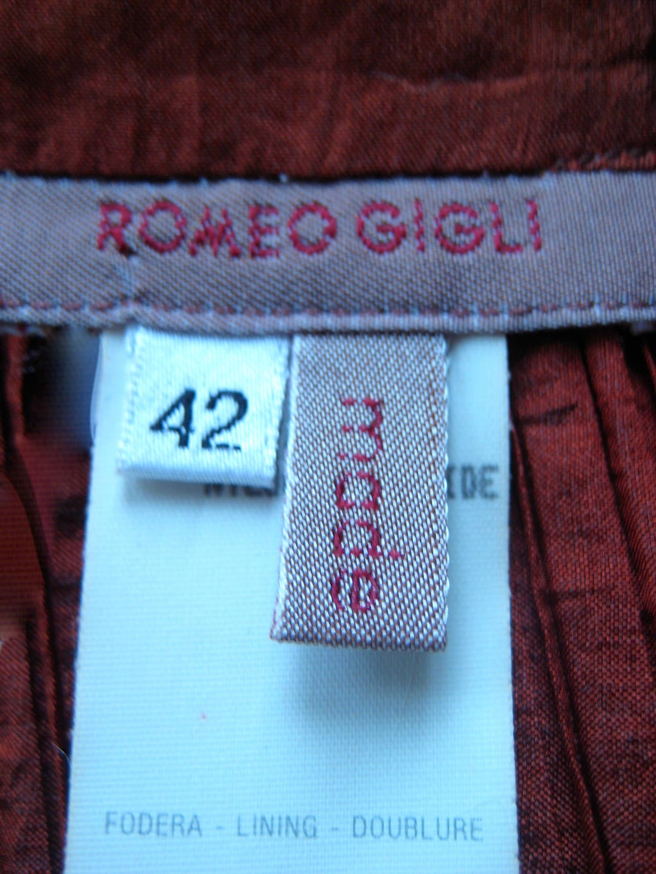 1990s Romeo Gigli Pleated Silk Wrap Dress 3