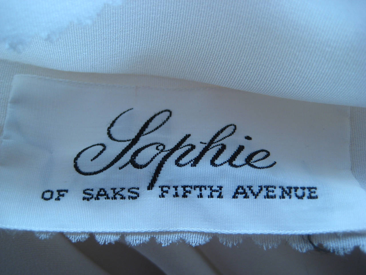 1950s Sophie For Saks Illusion Lace Dress For Sale 4