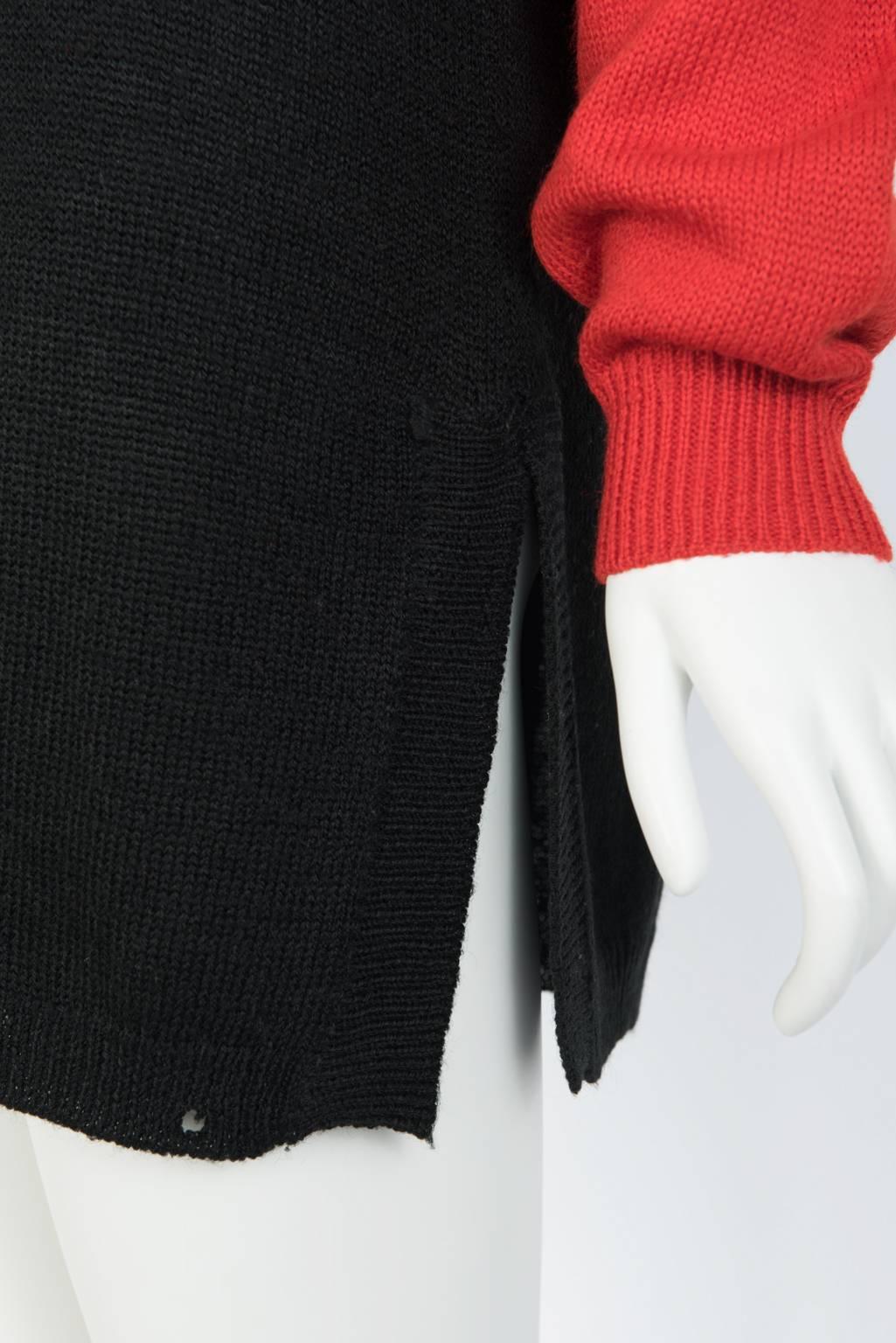 Kansai Yamamoto Embroidered Knit Tunic For Sale 1