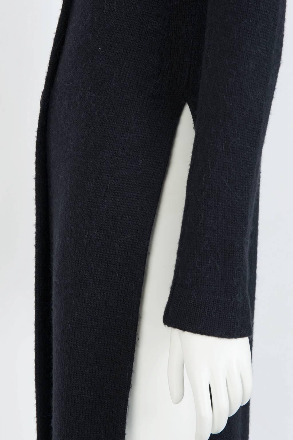 Ann Demeulemester Side Split Knit Tunic Coat For Sale 1