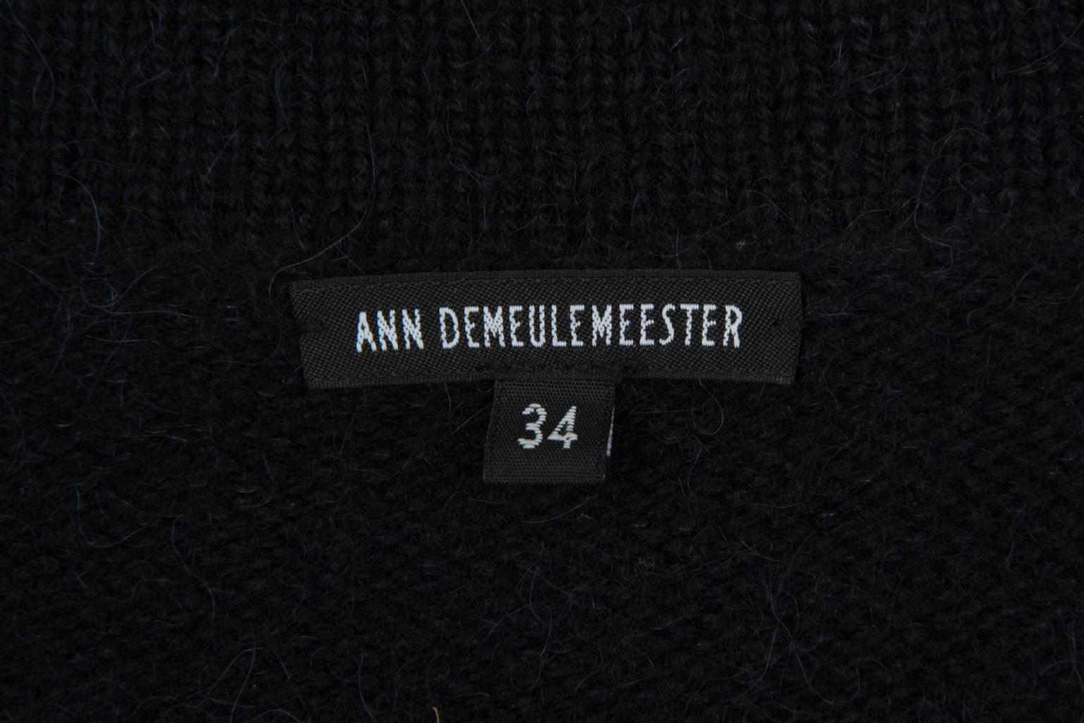Ann Demeulemester Side Split Knit Tunic Coat For Sale 2