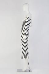 Jean Paul Gultier Striped Hoodie Dress