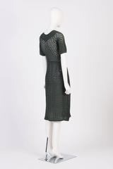 Moss Green Crochet Dress