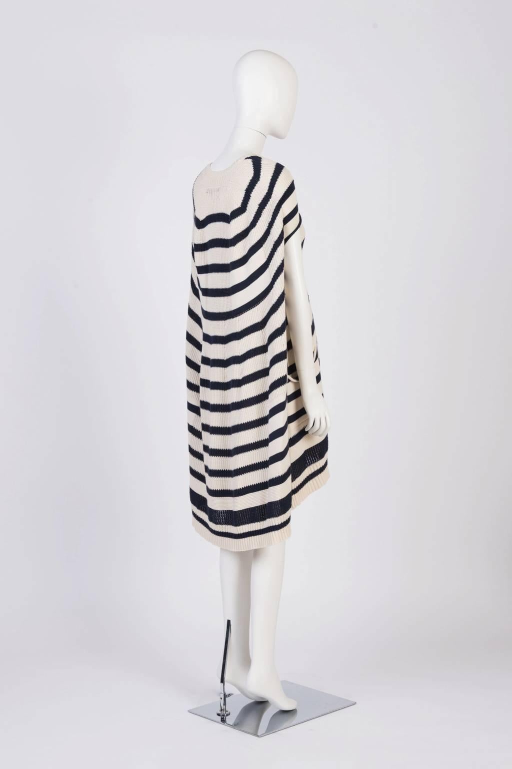 Junya Watanabe Striped A Line Dress  In Excellent Condition For Sale In Xiamen, Fujian