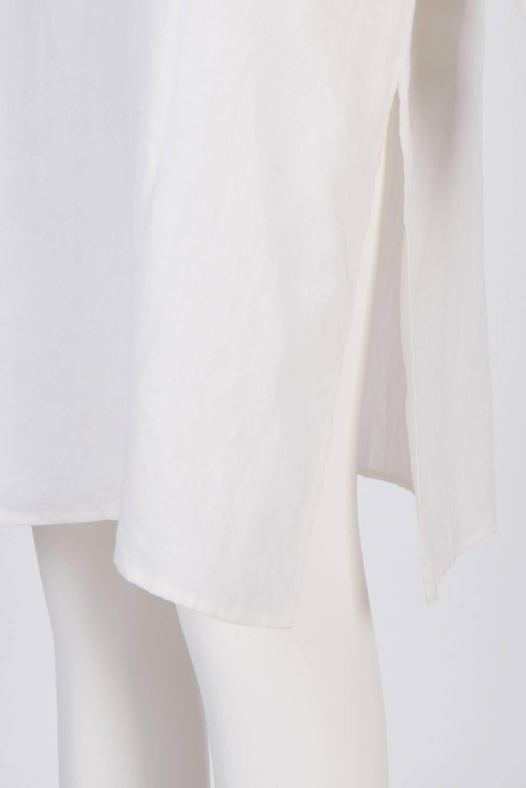 Women's Celine White Shirt Tunic 