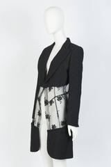 2001 COMME des GARCONS Tuxedo Coat With Sheer Panel