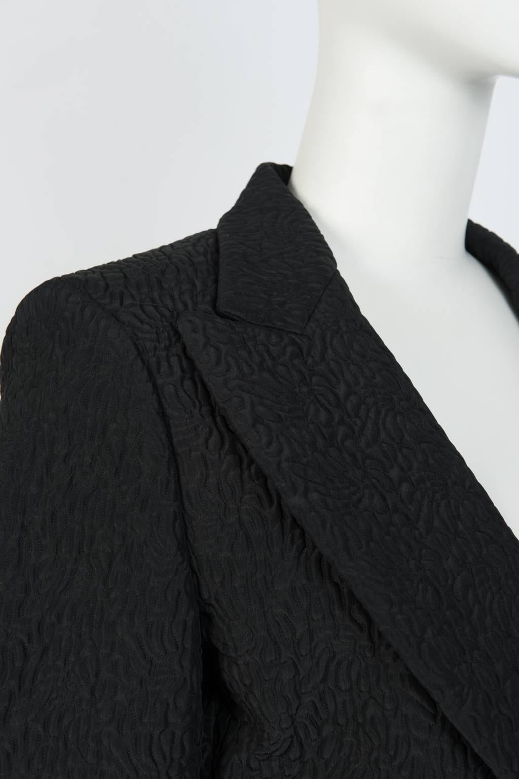 Women's 2001 COMME des GARCONS Tuxedo Coat With Sheer Panel For Sale