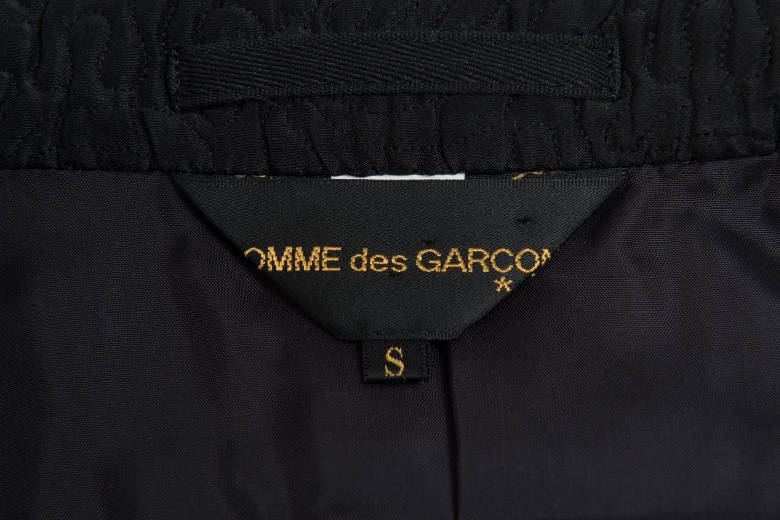 2001 COMME des GARCONS Tuxedo Coat With Sheer Panel For Sale 3