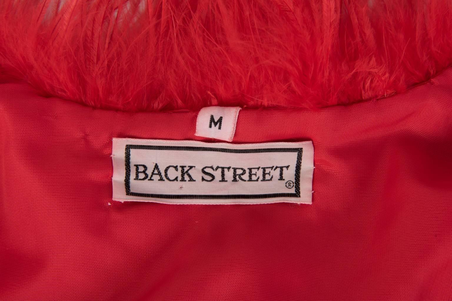 Women's Back Street Cropped Ostrich Fur Jacket