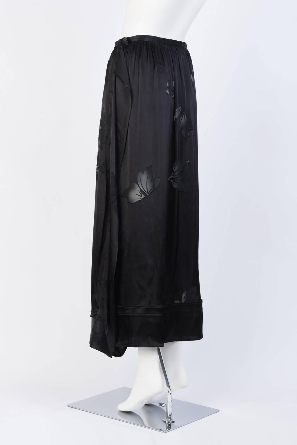 2016SS Yohji Yamamoto Silk Wrap Skirt In New Condition For Sale In Xiamen, Fujian