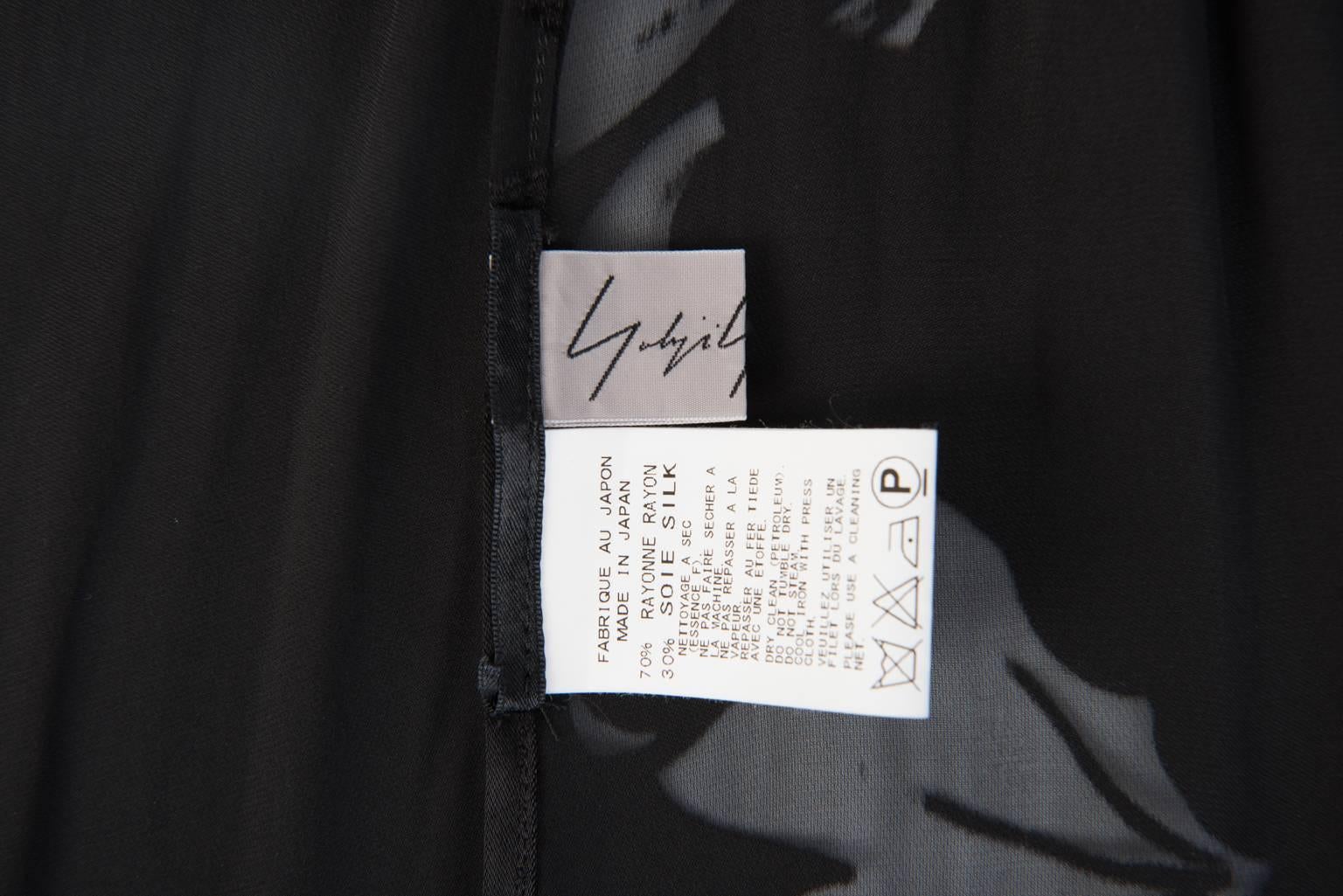 2016SS Yohji Yamamoto Silk Wrap Skirt For Sale 2