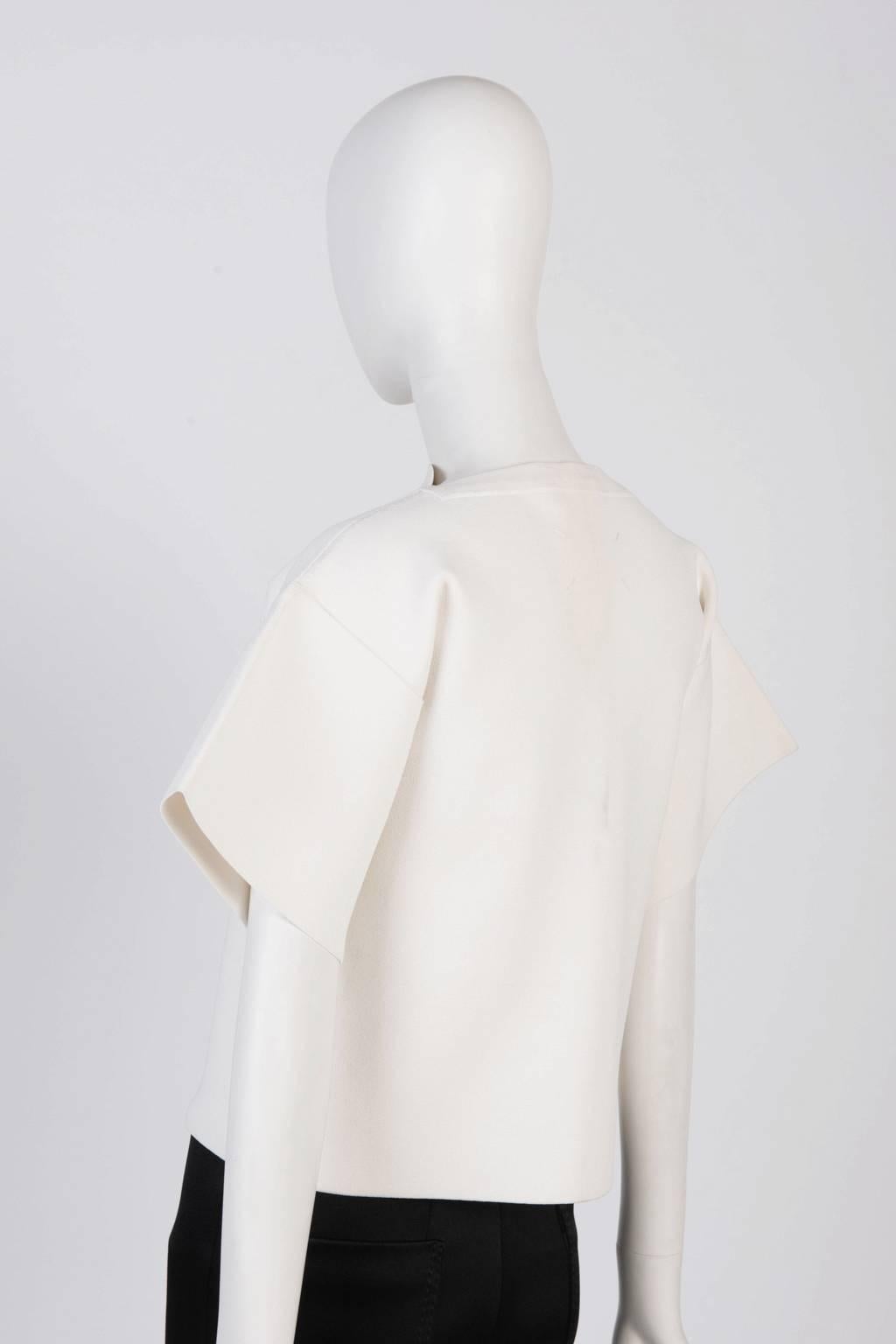 Maison Martin Margiela Heavy Knit Structured Top In Excellent Condition For Sale In Xiamen, Fujian