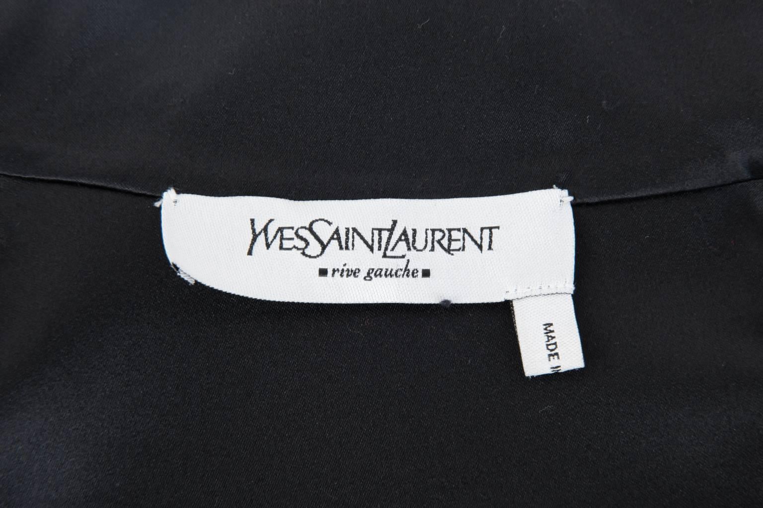 Yves Saint Laurent Silk Victorian Inspired Blouse 4