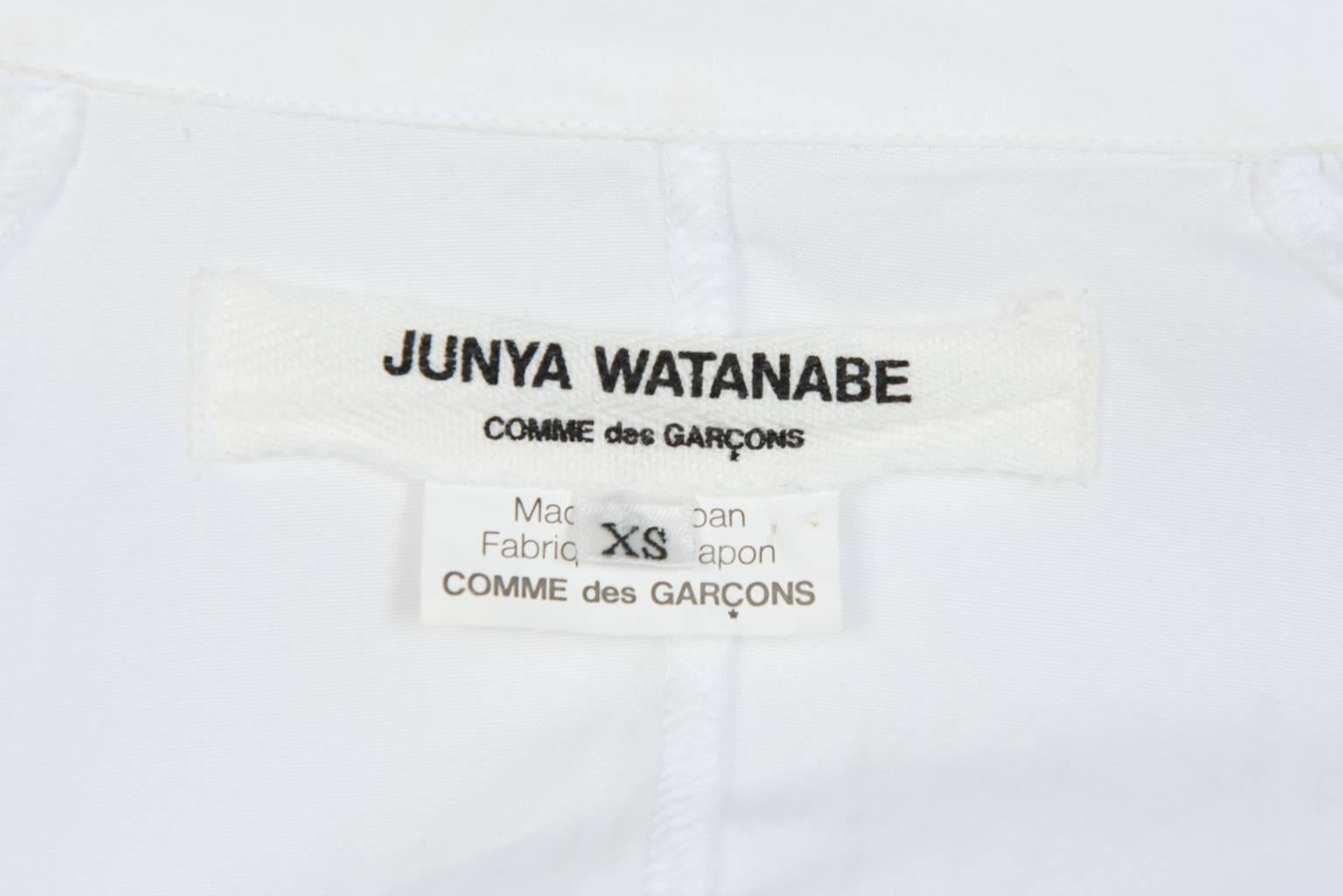 2009 JUNYA WATANABE  Exaggerated Shoulder Cotton Shirt For Sale 2