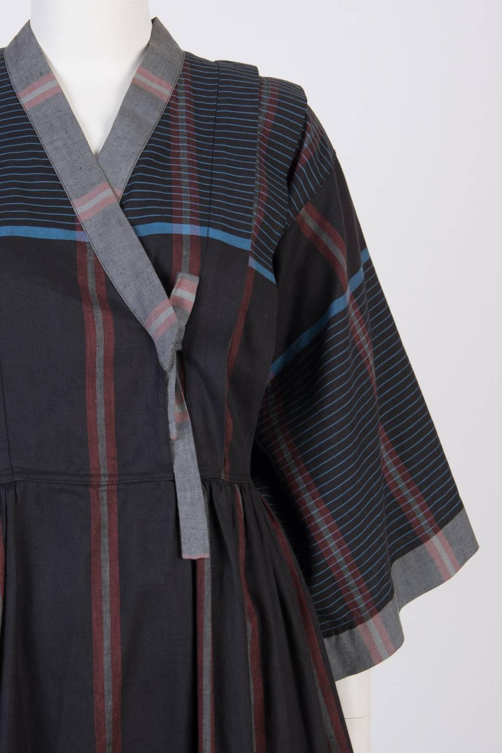 Women's Kenzo Kimono Style Linen Dress 