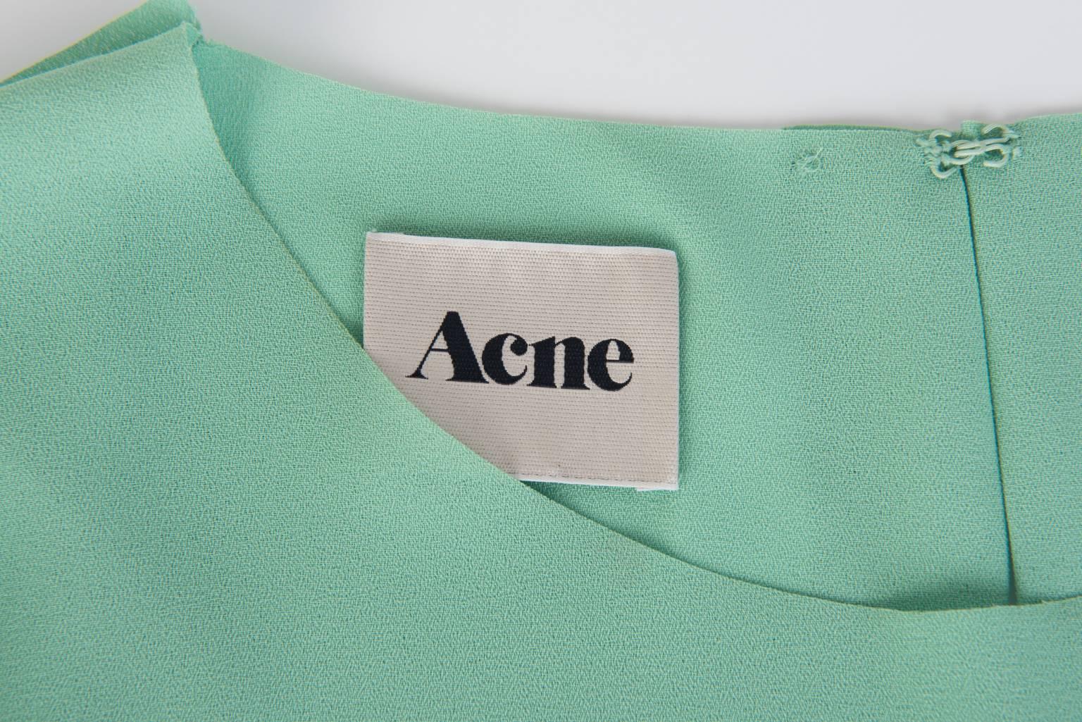 Women's Acne Mint Oversized Sleevless Dress  For Sale