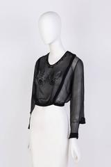 Delicately Beaded Vintage Blouse