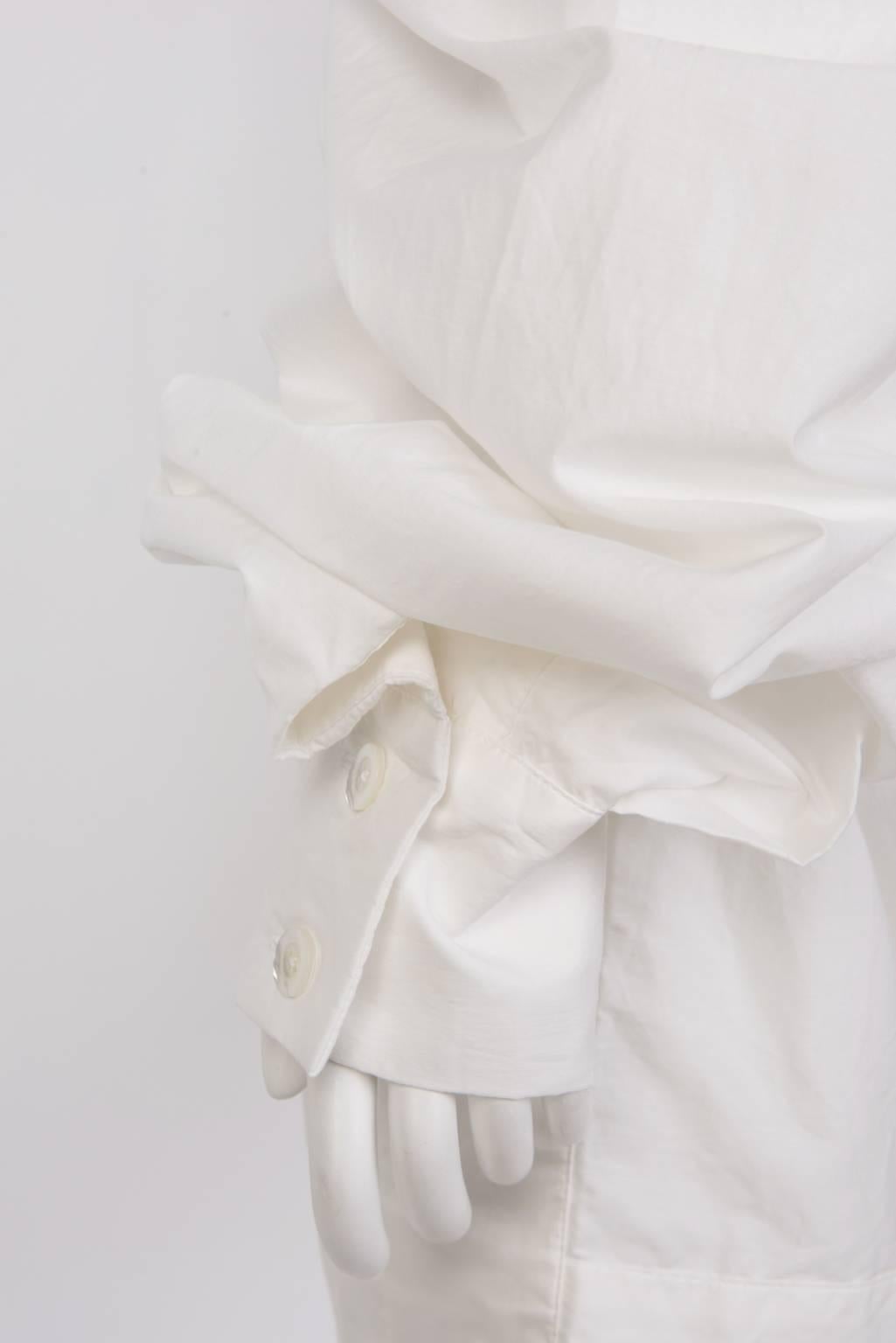 Gray VIVIENNE WESTWOOD White Cotton Mini Dress For Sale