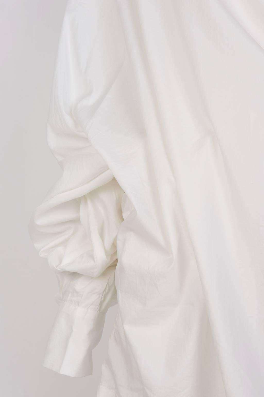 VIVIENNE WESTWOOD White Cotton Mini Dress In New Condition For Sale In Xiamen, Fujian