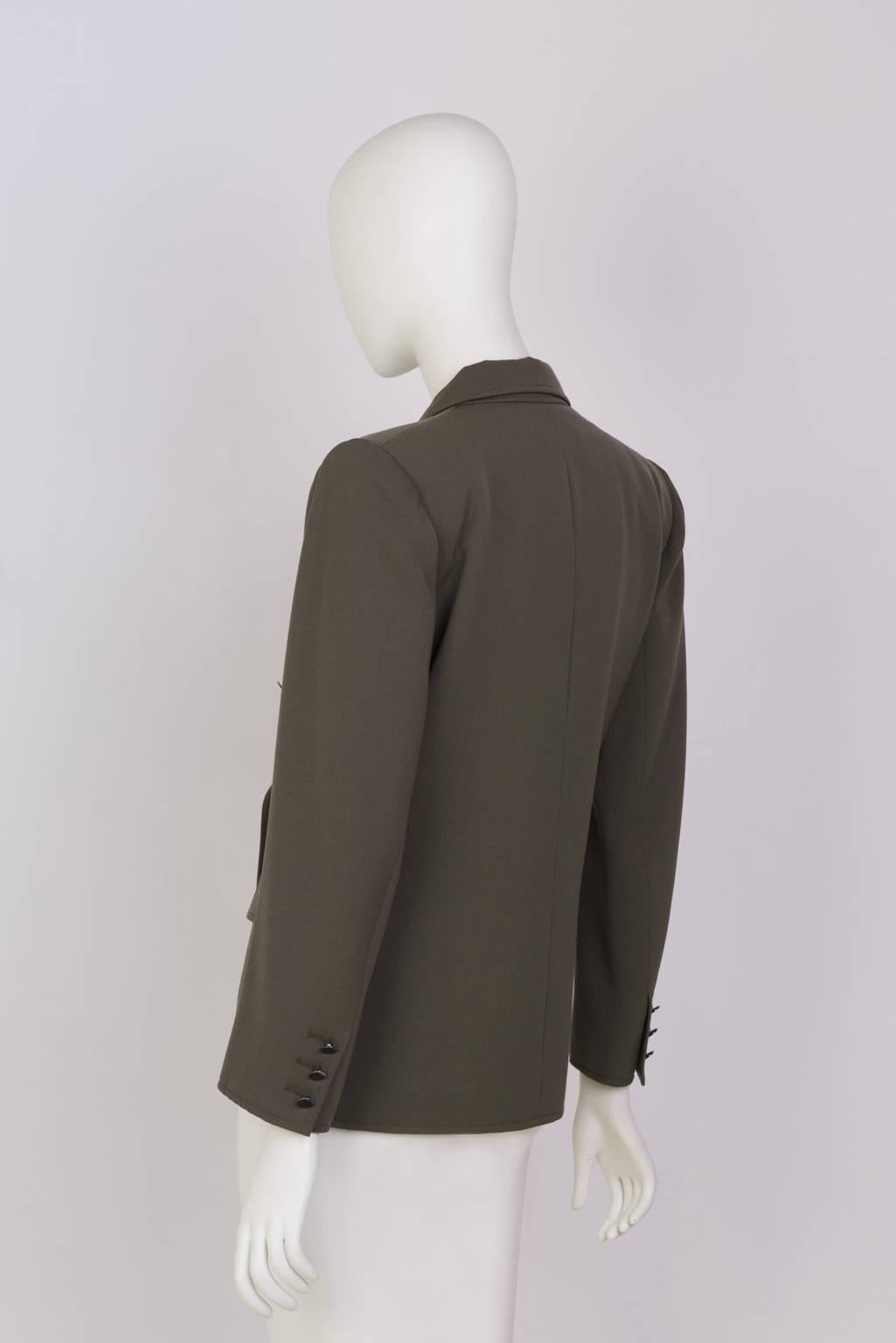 YVES SAINT LAURENT Double Breasted Blazer In Excellent Condition For Sale In Xiamen, Fujian