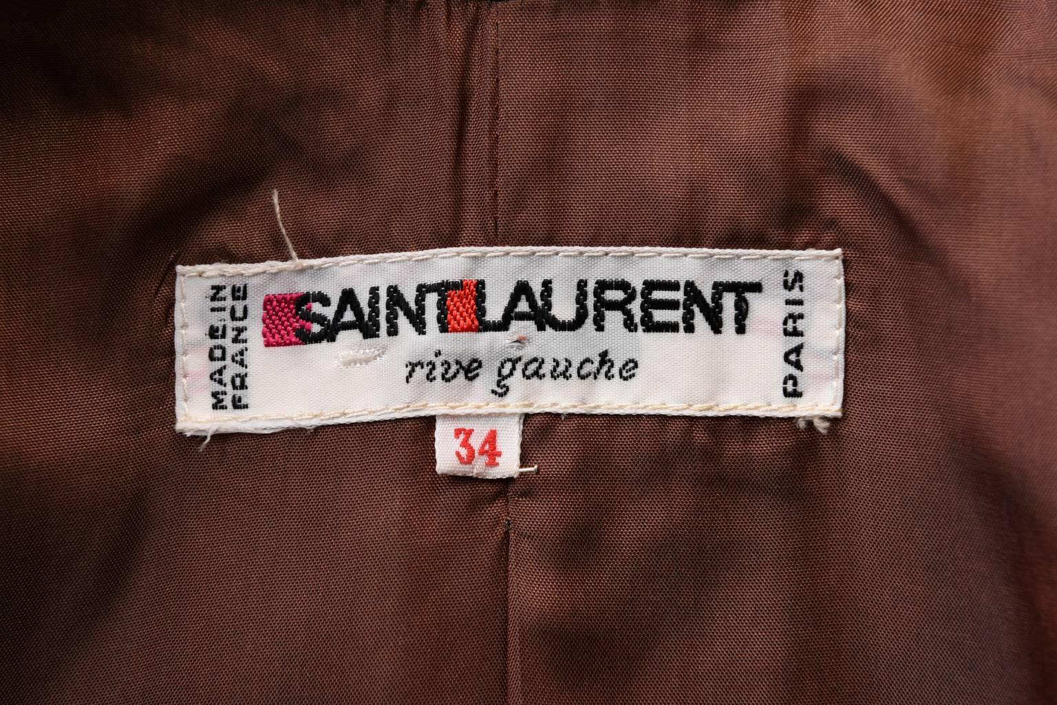 YVES SAINT LAURENT Double Breasted Blazer For Sale 4