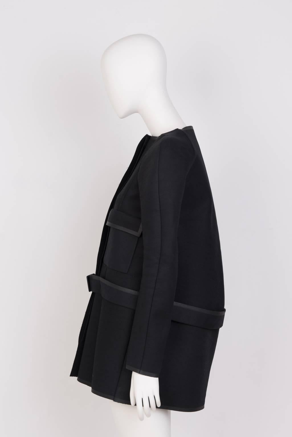 Black NICOLAS GHESQUIERE For BALENCIAGA Coat For Sale